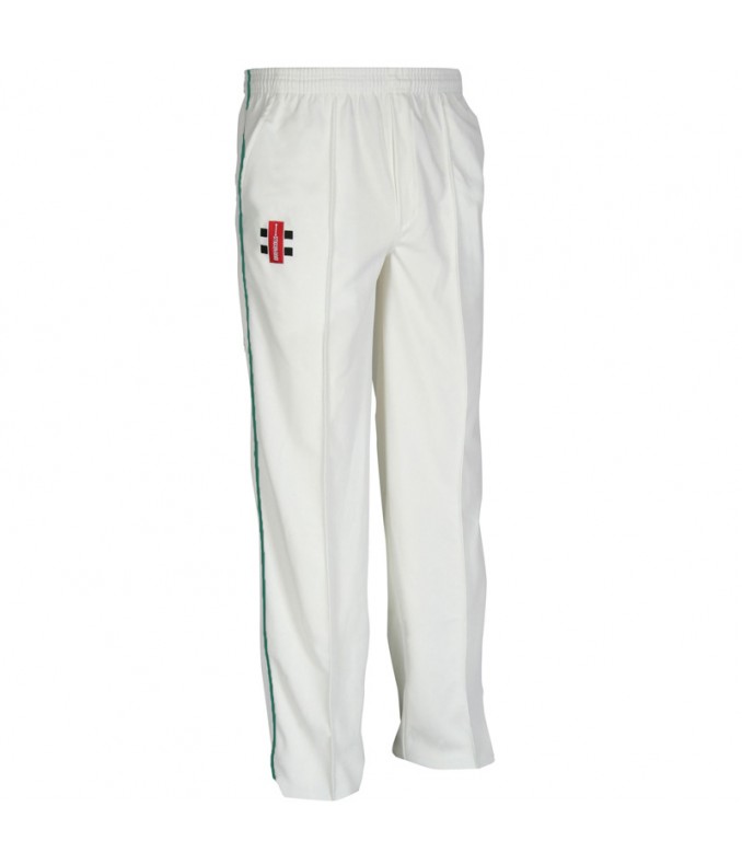 Gray-Nicolls Super Cricket Trouser - Green Piping